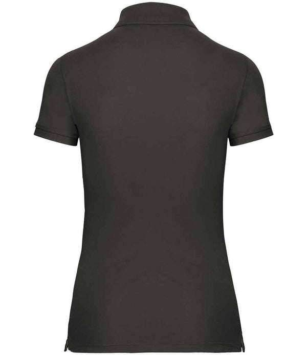 WK Designed to Work Ladies Anti-Bacterial Piqué Polo Shirt Dark Grey