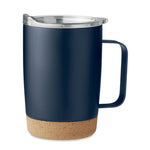 Branded Double wall tumbler 300ml with Cork Base
