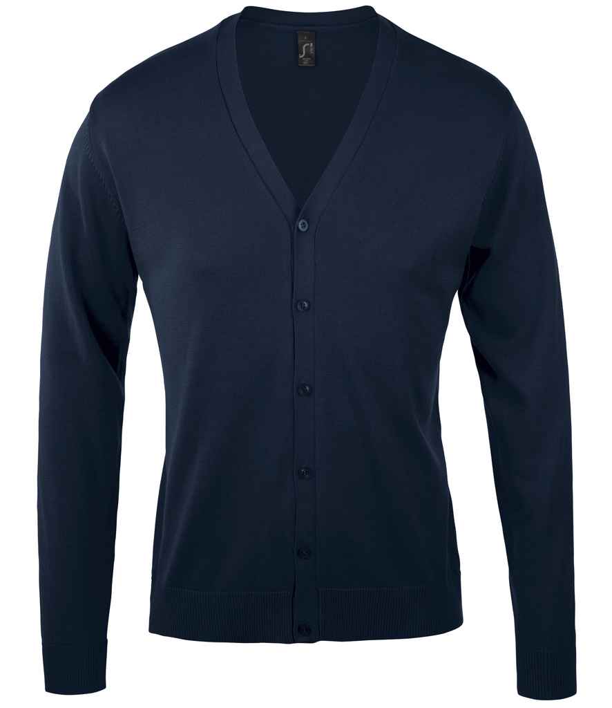 Branded SOL'S Golden Cotton Acrylic V Neck Cardigan