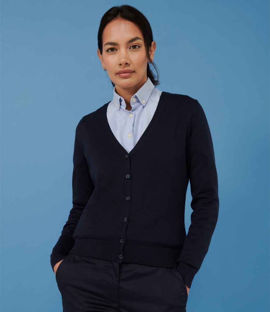 Branded Henbury Ladies Lightweight V Neck Cardigan