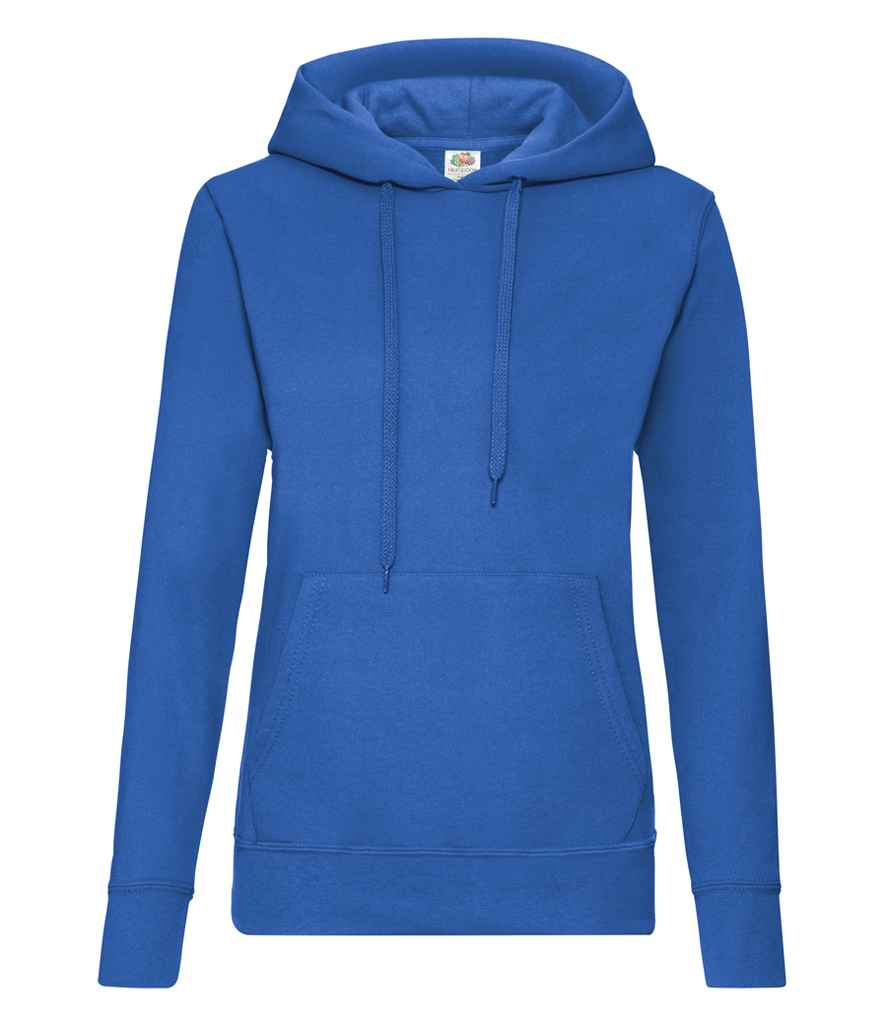 Fruit of the Loom Classic Lady Fit Hooded Sweatshirt Royal Blue