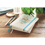 Branded A5 notebook milk carton