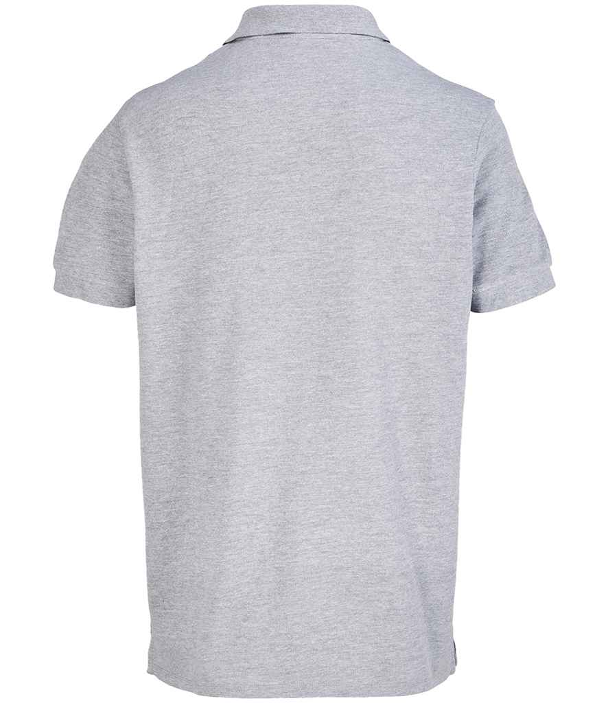 SOL'S Unisex Pacific Twin Piqué Polo Shirt Grey Marl