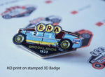 3D High Definition Printed Metal Badge (40mm)