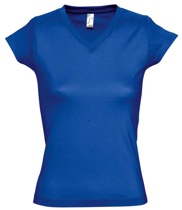 SOL'S Ladies Moon V Neck T-Shirt Royal Blue
