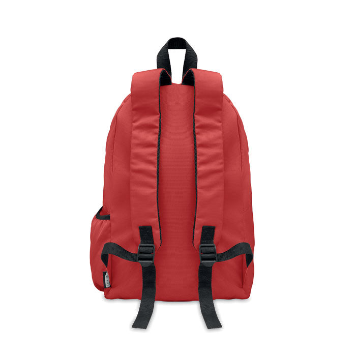 Branded 600D RPET polyester backpack