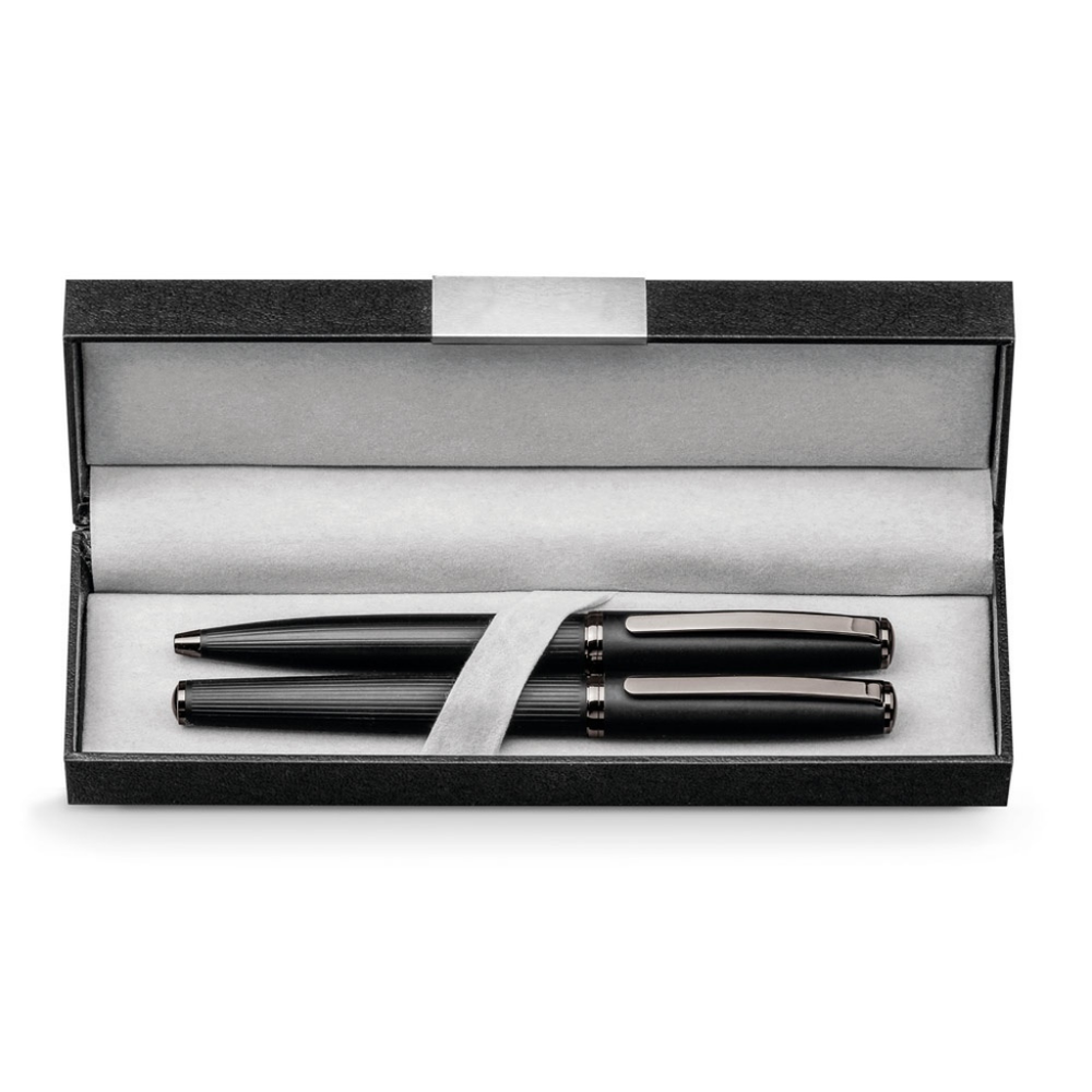 Imperio Rollerball and Ballpoint Pen Set Black