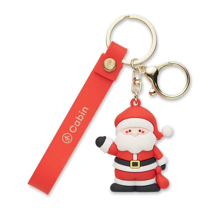 Santa keyring bag charm