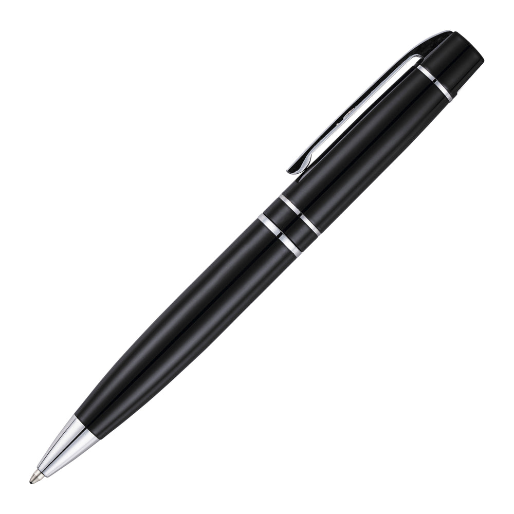 Branded DUKE ball pen with chrome trim
