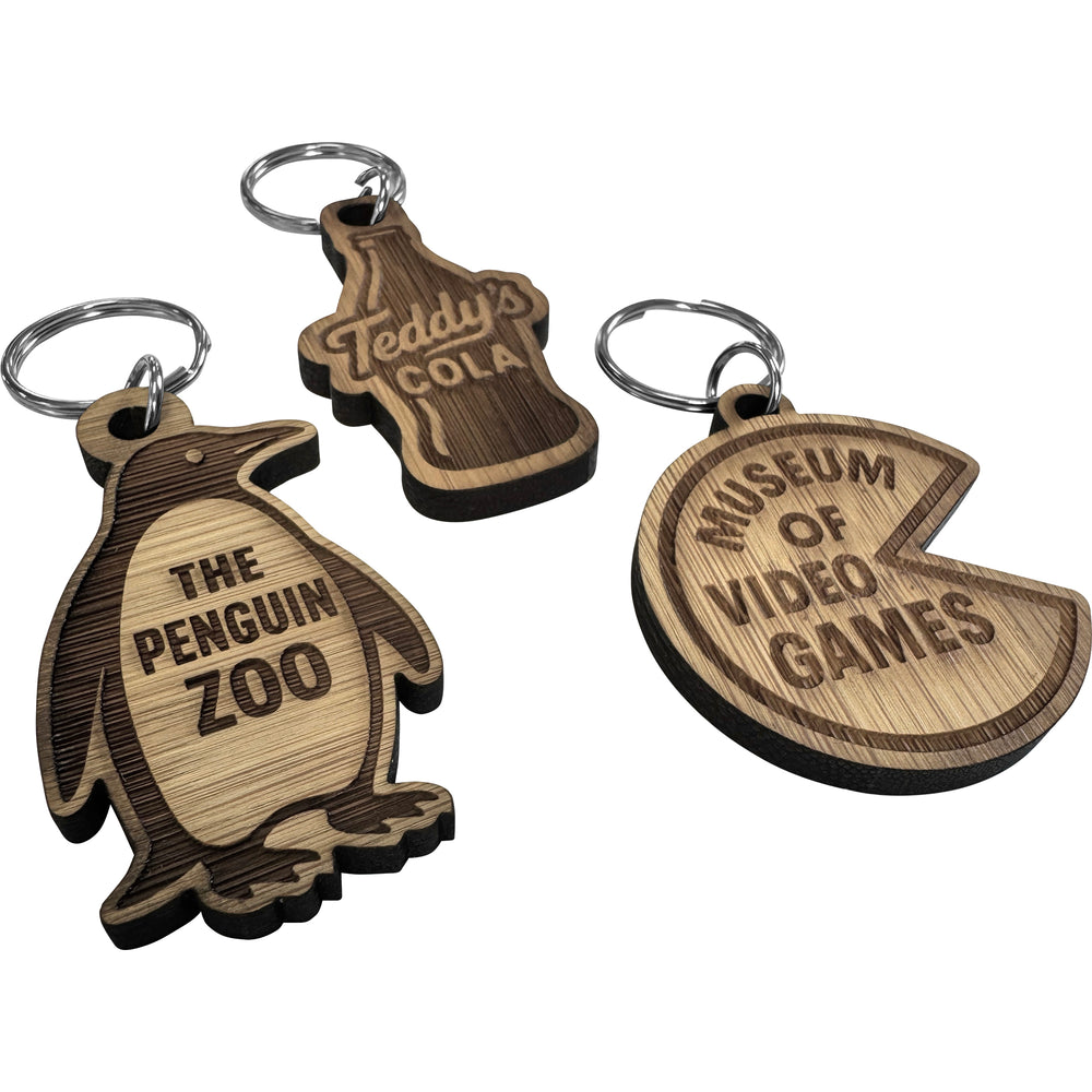 The Carvia - Bamboo keyring (Bespoke shape)