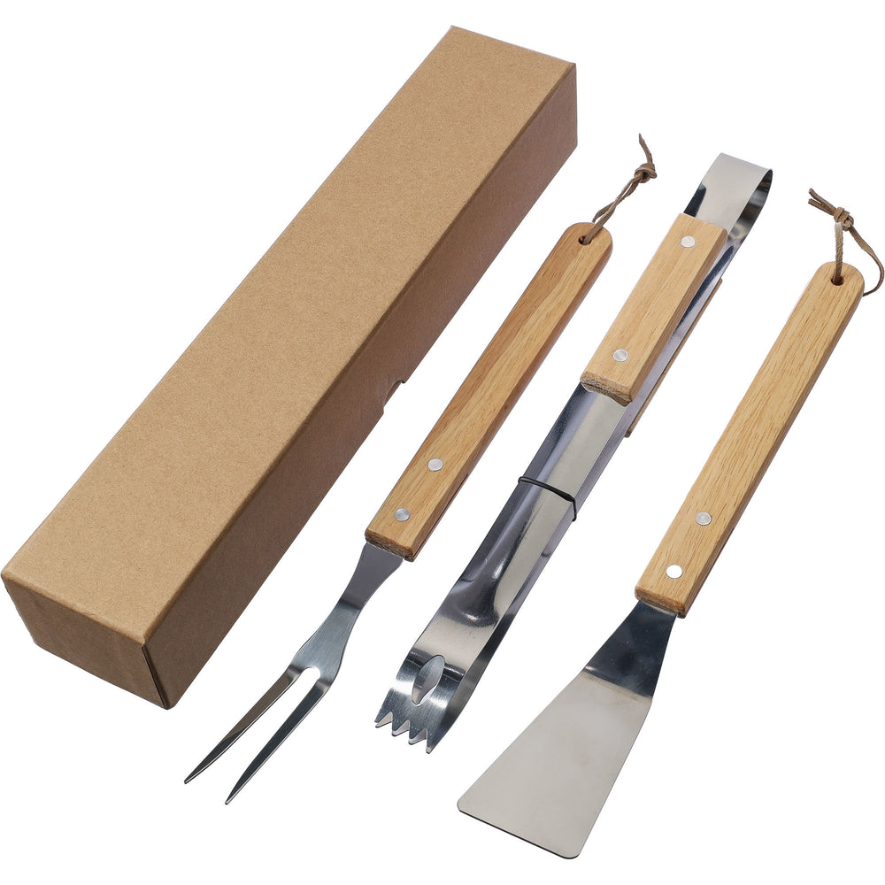 The Kaitlyn - Stainless steel barbecue set (3pc)