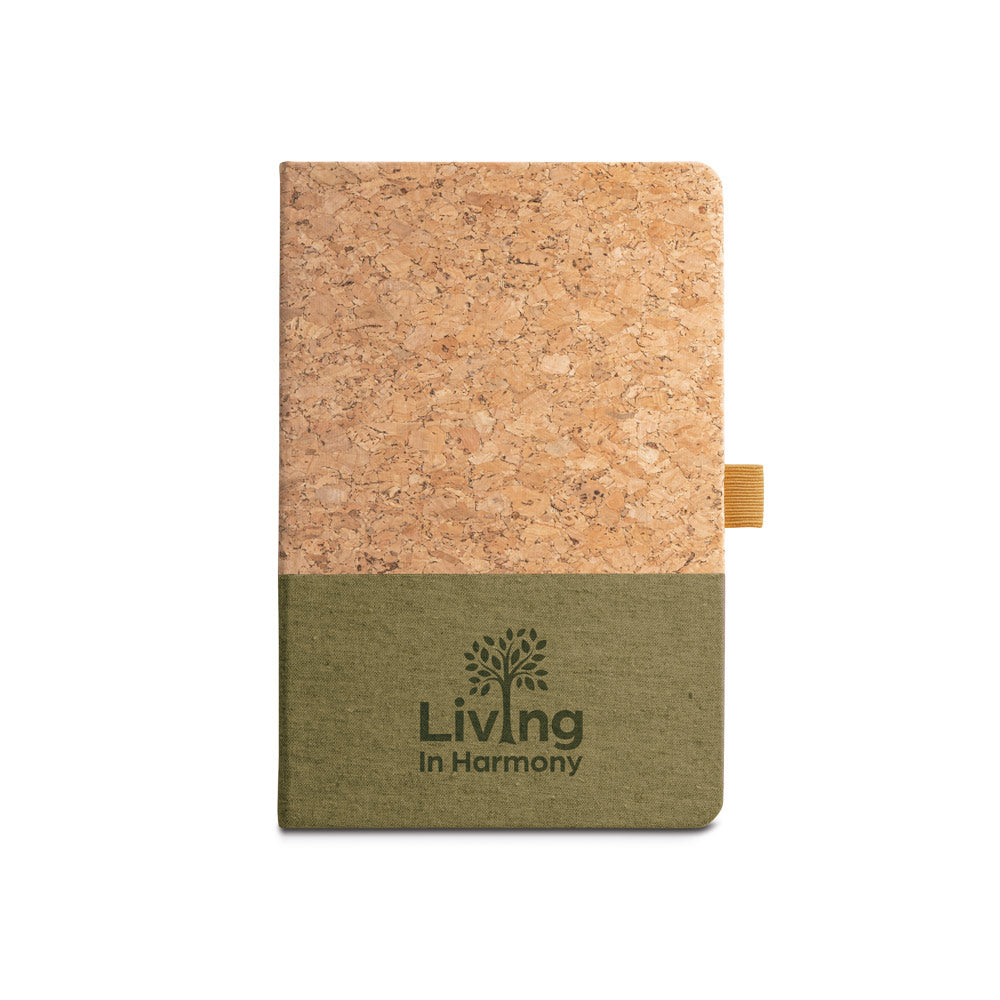 KLEE. A5 notebook in cork and linen with lined sheets