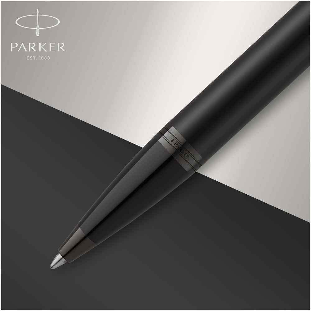 Branded Parker IM achromatic ballpoint pen