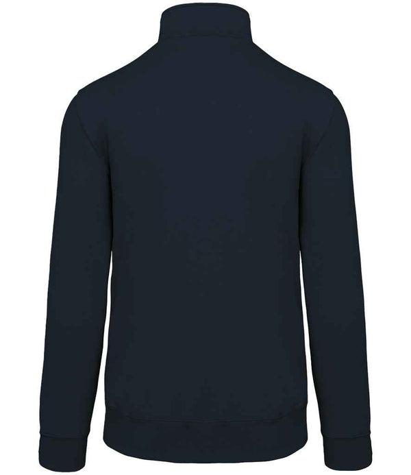 Kariban Zip Neck Sweatshirt Navy