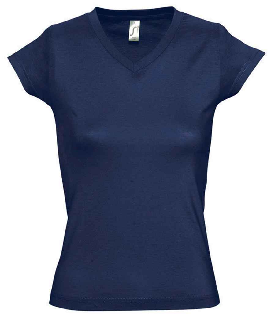 SOL'S Ladies Moon V Neck T-Shirt French Navy