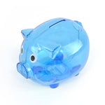 Translucent Plastic Pig Shaped Piggy Bank