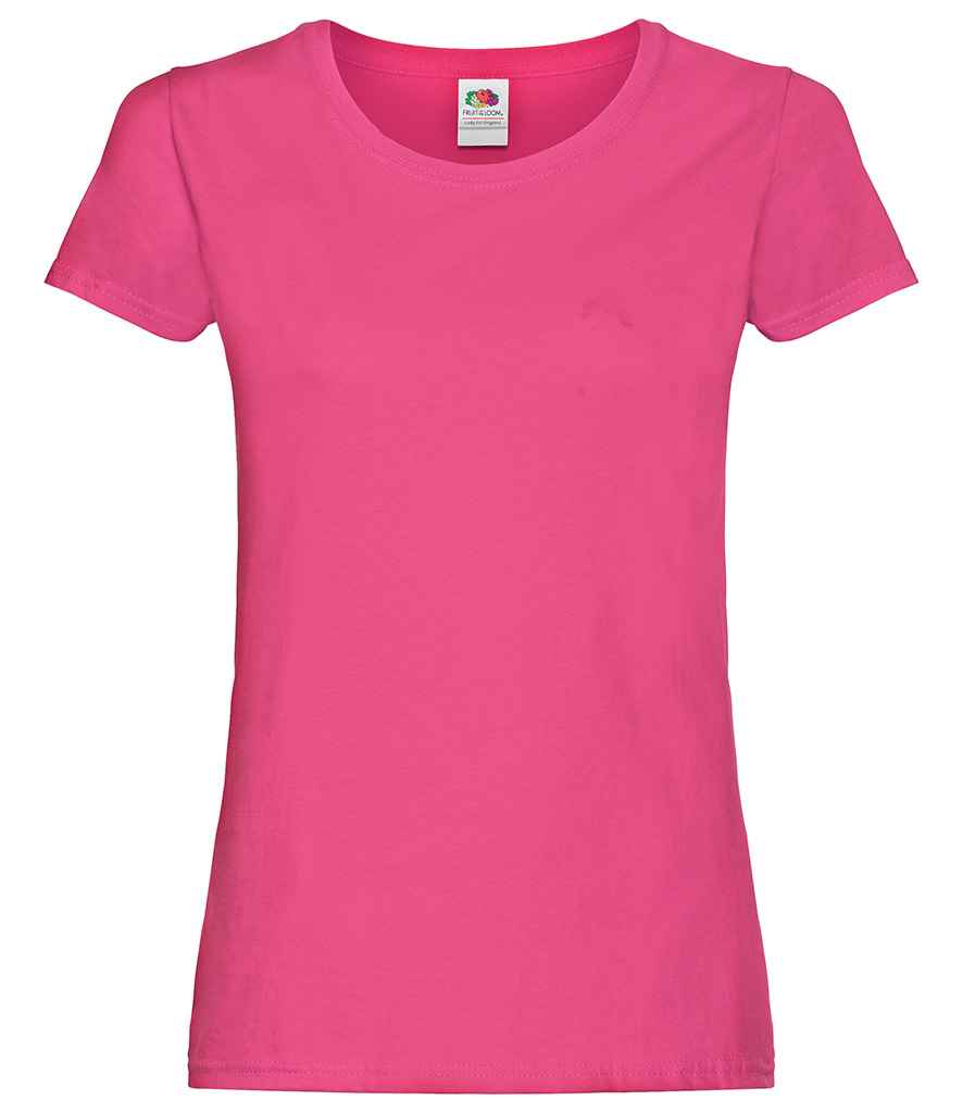 Fruit of the Loom Lady Fit Original T-Shirt Fuchsia