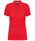 WK Designed to Work Ladies Anti-Bacterial Piqué Polo Shirt Red