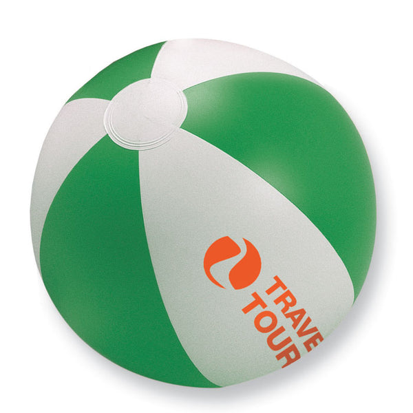 Inflatable beach ball Green/White