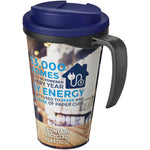 Branded Brite-Americano® Grande 350 ml mug with spill-proof lid