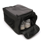 'Recycled 2-in-1 Duffle Backpack' BLACK Recycled Rucksack / Duffel Bag