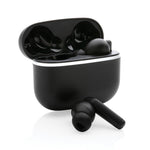 Branded RCS recycled plastic Swiss Peak TWS earbuds 2.0