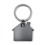 House shape plastic key ring
