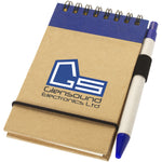 Branded Zuse A7 recycled jotter notepad with pen