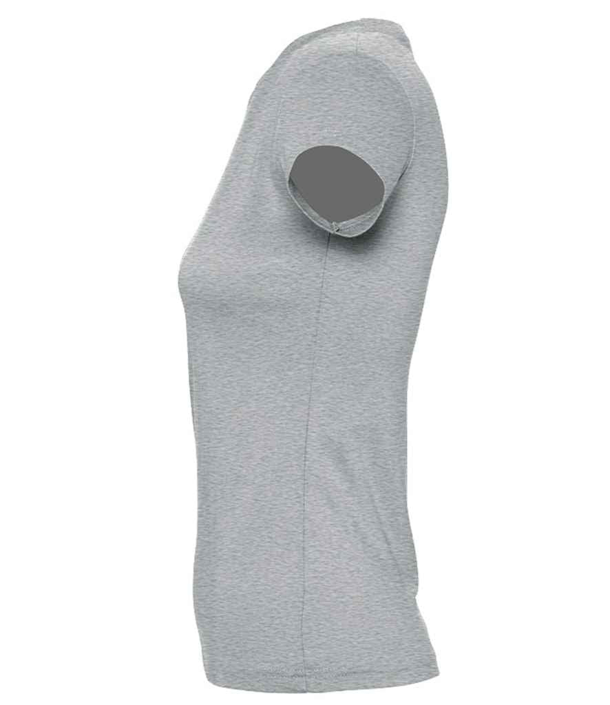 SOL'S Ladies Imperial Heavy T-Shirt Grey Marl