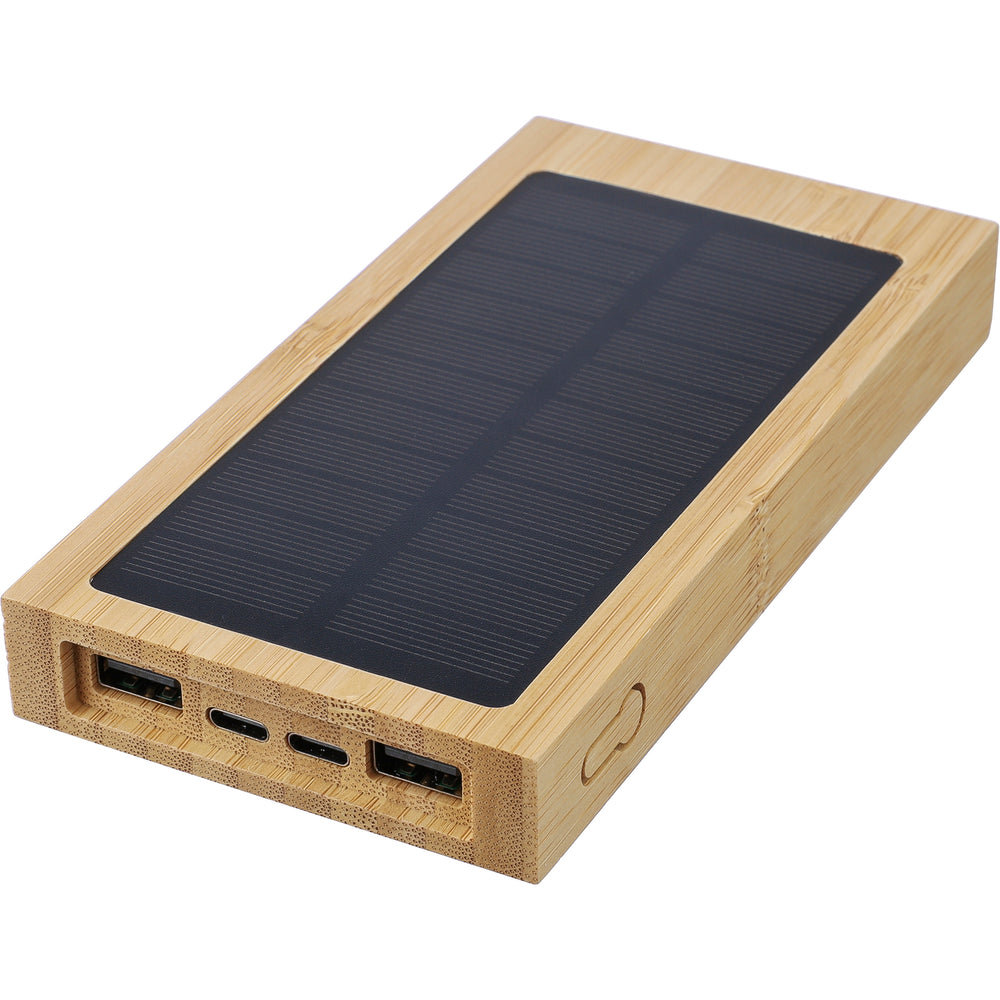 The Elz - Bamboo solar power bank (10000 mAh)