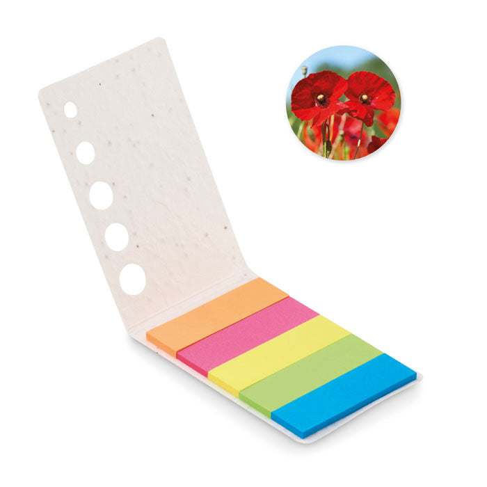 Branded Seed paper page markers pad