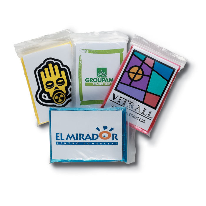 Branded Foldable raincoat in polybag