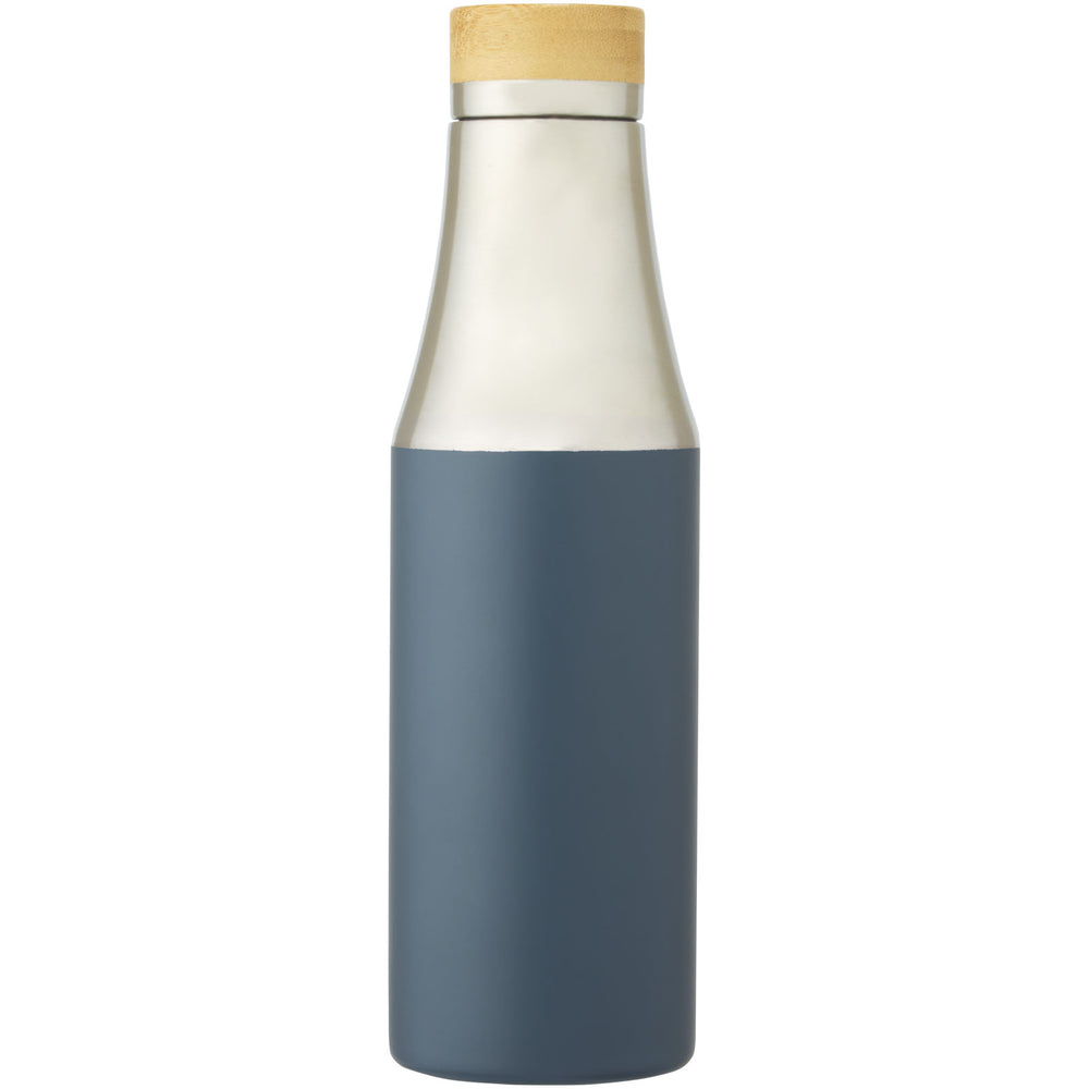 Branded Hulan 540 ml copper vacuum insulated stainless steel bottle with bamboo lid