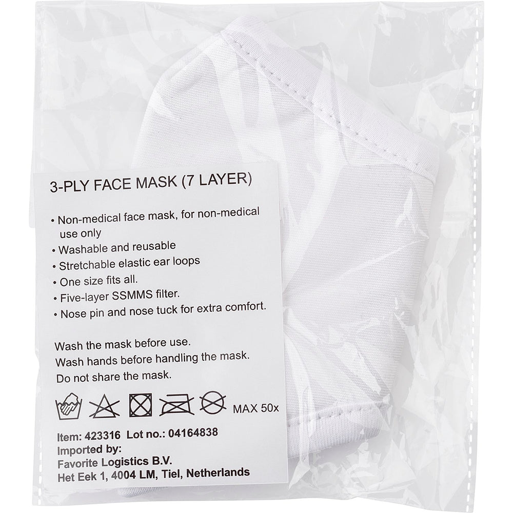 Branded Goatspen 3 Ply face mask with 7 layers
