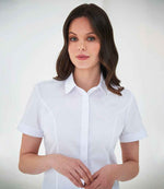 Branded Brook Taverner Ladies Soave Short Sleeve Poplin Shirt