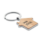 Branded House key ring metal bamboo