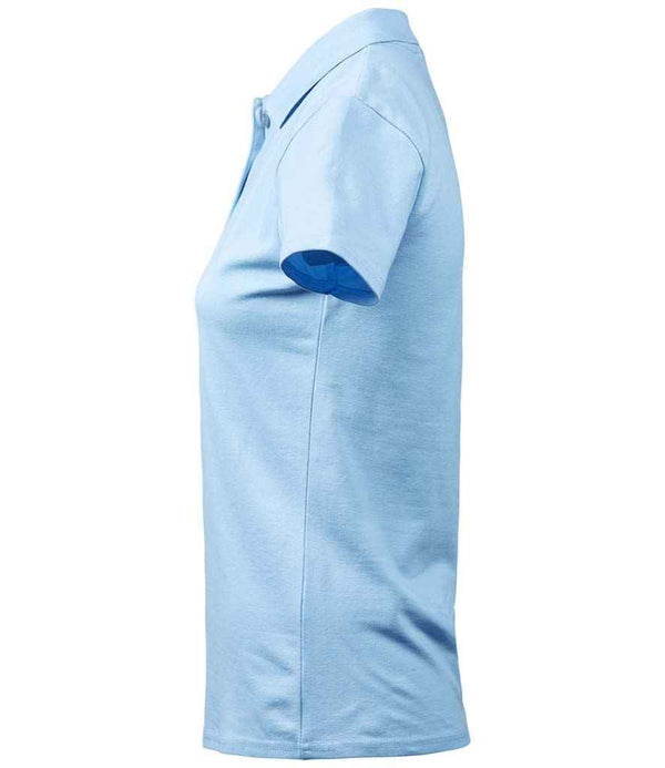 Tee Jays Ladies Luxury Stretch Polo Shirt Light Blue