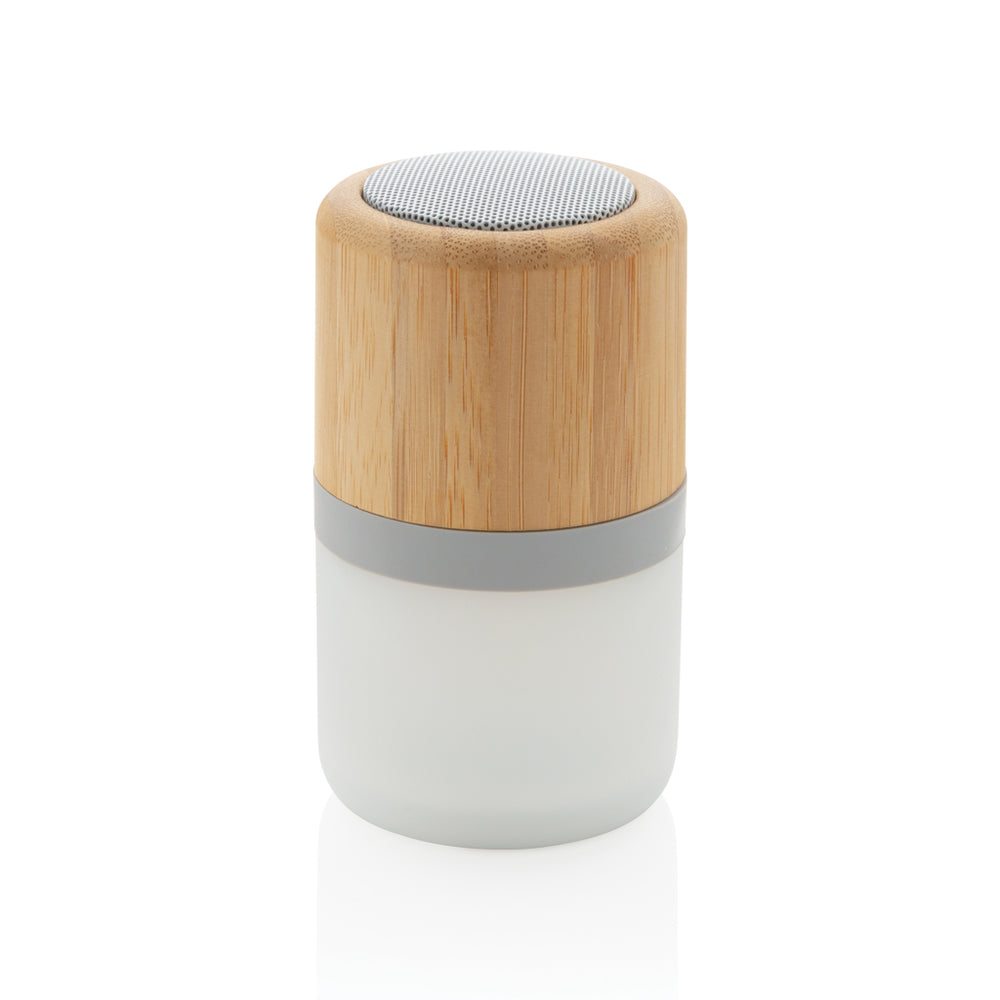 Branded Bamboo colour changing 3W speaker light