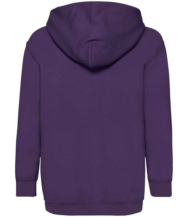 Fruit of the Loom Kids Classic Hooded Sweatshirt Purple