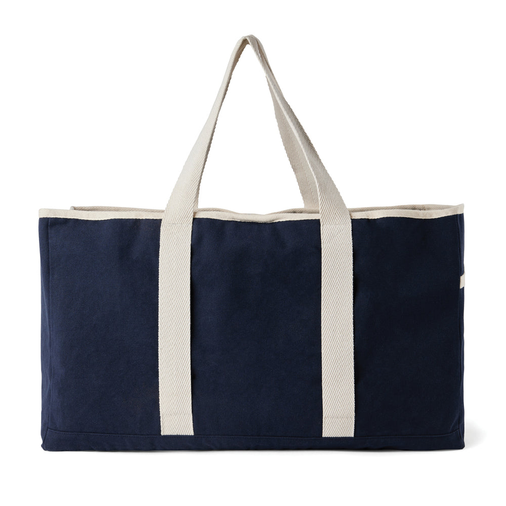 Branded VINGA Volonne AWARE™ recycled canvas beach bag