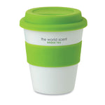Branded PP tumbler with silicone lid