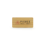 Branded Wooden Metal Badge