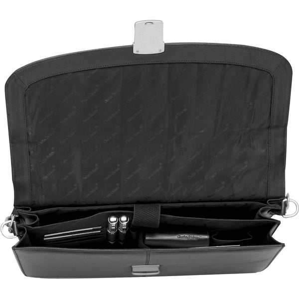 Charles Dickens® leather briefcase