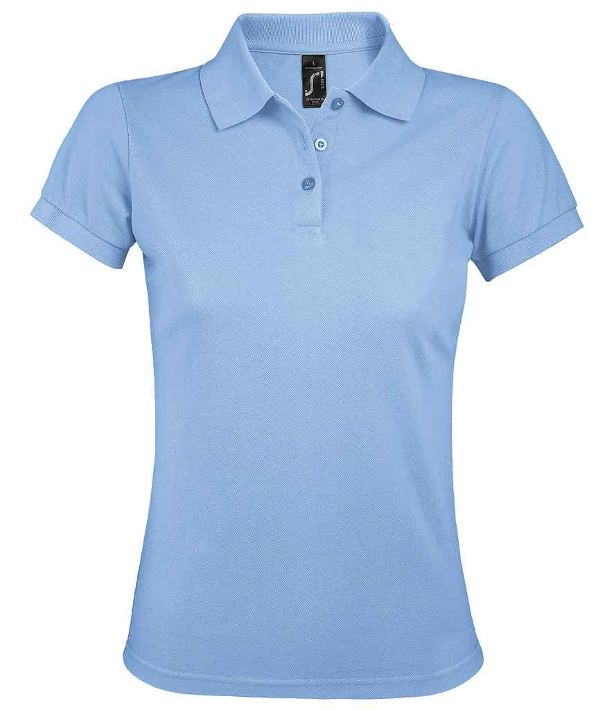 SOL'S Ladies Prime Poly/Cotton Piqué Polo Shirt Sky Blue