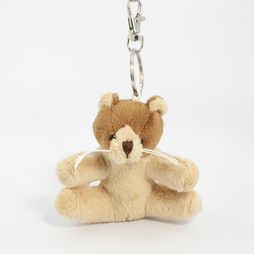 Coloured T-Shirt Bear II 11cm Keychain Gang Cat, Beige