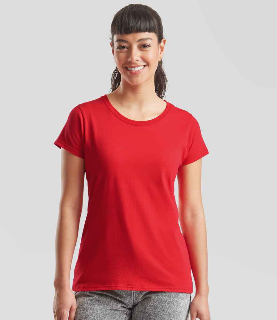 Fruit of the Loom Lady Fit Original T-Shirt Red