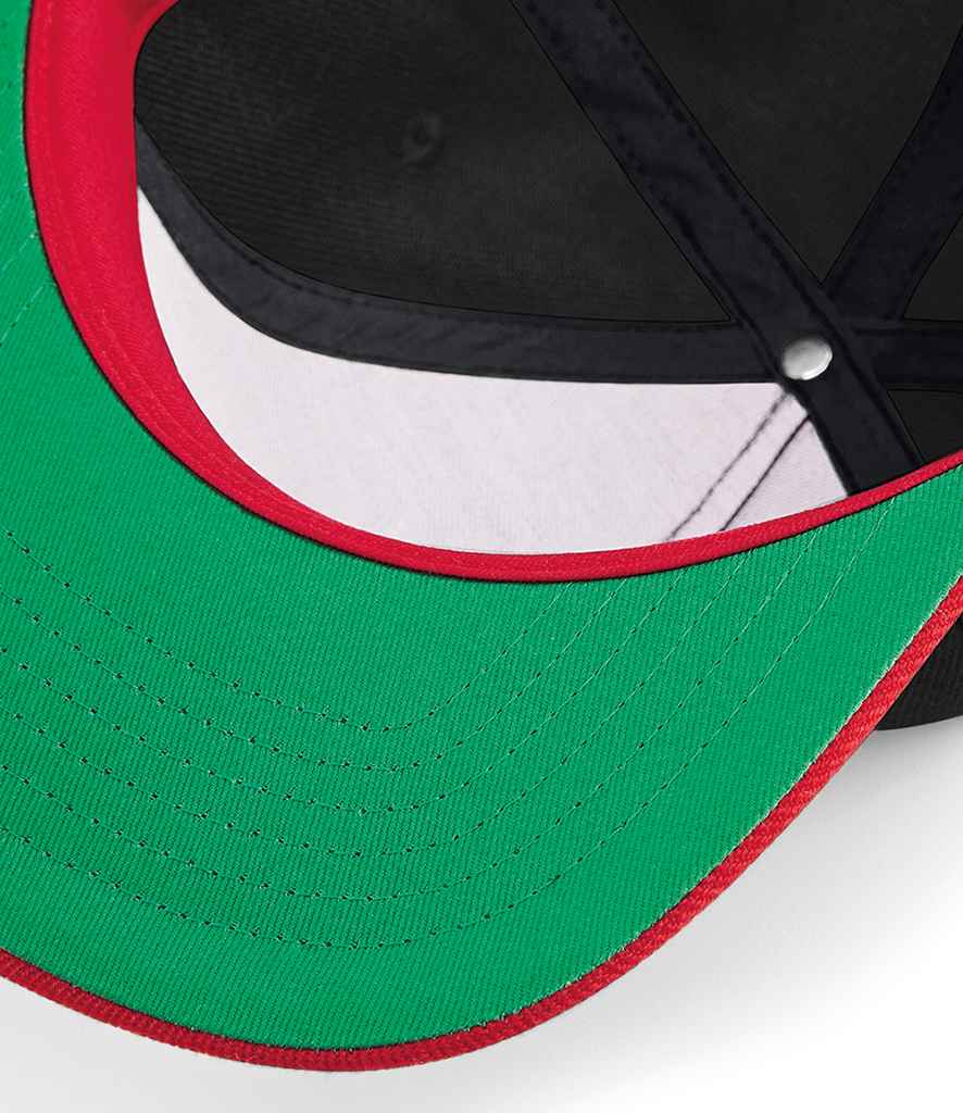 Branded Beechfield Original Flat Peak Snapback Cap