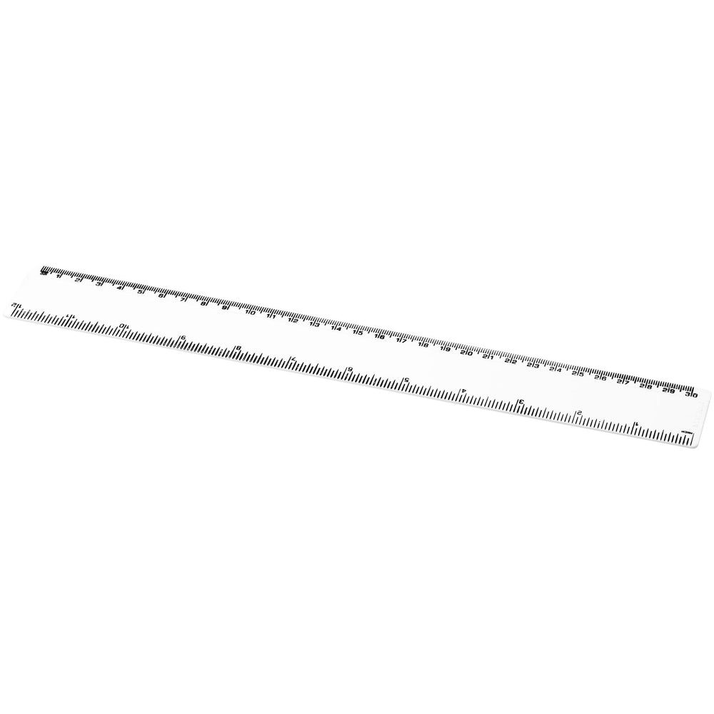 Branded Refari 30 cm recycled plastic ruler