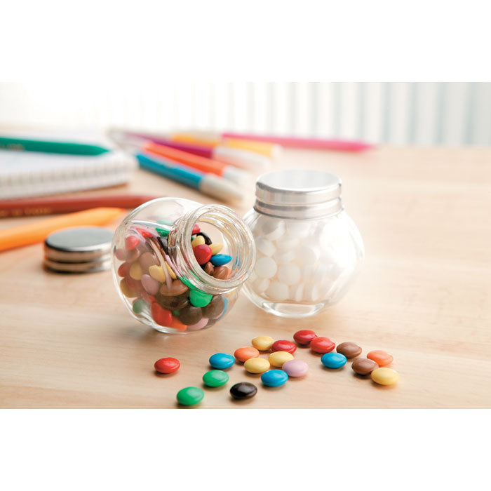 Chocolates in glass holder