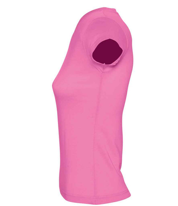 SOL'S Ladies Moon V Neck T-Shirt Orchid Pink